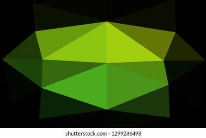 Light Green vector blurry triangle texture. Modern geometrical abstract illustration with gradient. Completely new template for your business design.