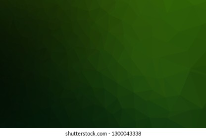 Light Green vector blurry triangle texture. Modern geometrical abstract illustration with gradient. Completely new template for your business design.