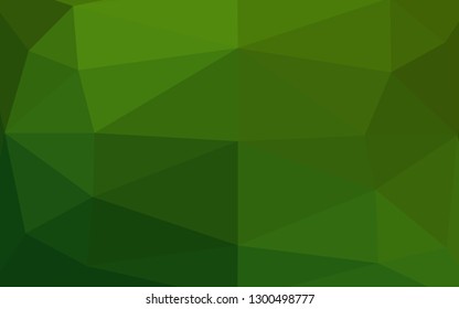 Light Green vector blurry triangle template. Colorful illustration in Origami style with gradient.  The best triangular design for your business.