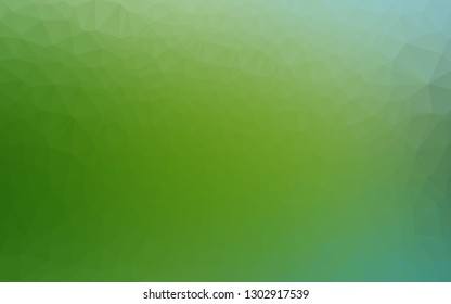 Light Green vector blurry triangle template. Brand new colorful illustration in with gradient. Elegant pattern for a brand book.