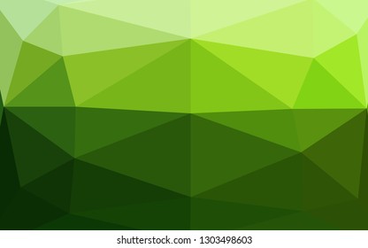 Light Green vector blurry triangle pattern. Brand new colorful illustration in with gradient. Brand new style for your business design.