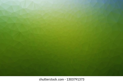 Light Green vector blurry triangle texture. A completely new color illustration in a vague style. Elegant pattern for a brand book.