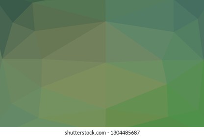 Light Green vector blurry triangle texture. An elegant bright illustration with gradient. Triangular pattern for your business design.