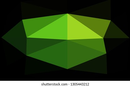 Light Green vector blurry triangle pattern. A completely new color illustration in a vague style. Brand new style for your business design.