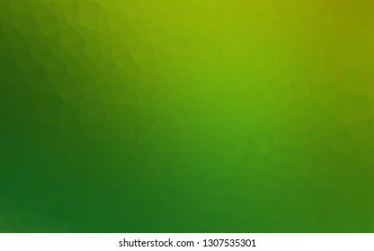 Light Green vector blurry triangle texture. Shining illustration, which consist of triangles. Elegant pattern for a brand book.