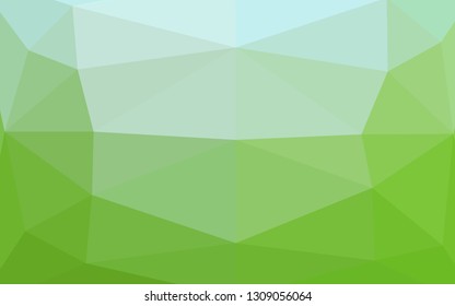 Light Green vector blurry triangle pattern. A vague abstract illustration with gradient. Elegant pattern for a brand book.