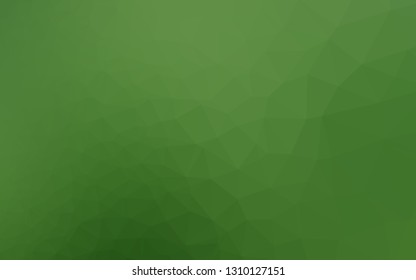 Light Green vector blurry triangle pattern. An elegant bright illustration with gradient. Completely new template for your business design.