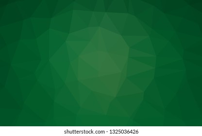 Light Green vector blurry triangle pattern. A vague abstract illustration with gradient. Completely new template for your business design.