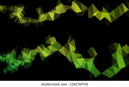 Light Green vector blurry triangle texture. Colorful illustration in abstract style with gradient. The best triangular design for your business.