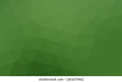 Light Green vector blurry triangle pattern. Triangular geometric sample with gradient.  Template for a cell phone background.