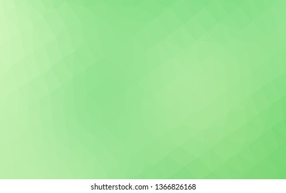 Light Green vector blurry triangle pattern. Colorful illustration in abstract style with gradient. Completely new template for your business design.