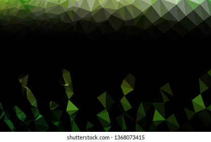 Light Green vector blurry triangle template. A vague abstract illustration with gradient. Elegant pattern for a brand book.