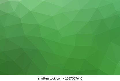 Light Green vector blurry triangle texture. Colorful abstract illustration with gradient. Completely new design for your business.