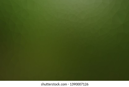 Light Green vector blurry triangle pattern. Colorful illustration in Origami style with gradient.  Brand new style for your business design.