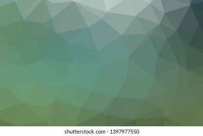 Light Green vector blurry triangle pattern. Brand new colorful illustration in with gradient. Completely new template for your business design.
