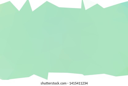Light Green vector blurry triangle template. Creative illustration in halftone style with gradient. Brand new design for your business.