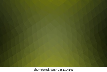 Light Green vector blurry triangle template. Colorful illustration in Origami style with gradient.  Elegant pattern for a brand book.