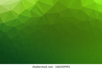 Light Green vector blurry triangle template. Shining colored illustration in a Brand new style. The best triangular design for your business.