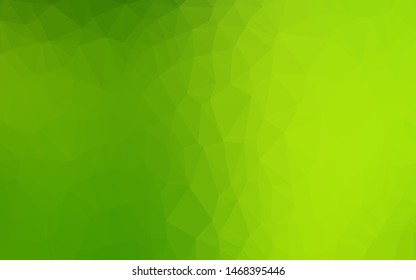Light Green vector blurry triangle pattern. A vague abstract illustration with gradient. New texture for your design.