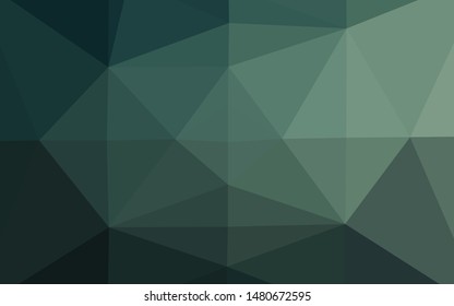 Light Green vector blurry triangle texture. Colorful illustration in abstract style with gradient. Triangular pattern for your business design.