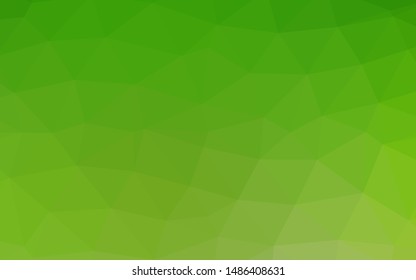 Light Green vector blurry triangle template. Colorful abstract illustration with gradient. Template for a cell phone background.