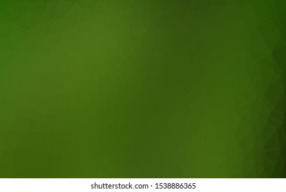 Light Green vector blurry triangle template. An elegant bright illustration with gradient. Elegant pattern for a brand book.