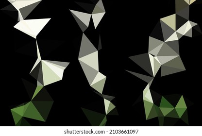 Light Green vector blurry triangle template. Brand new colorful illustration in with gradient. Elegant pattern for a brand book.