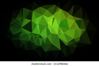 Light Green vector blurry triangle template. Colorful abstract illustration with gradient. Brand new style for your business design.