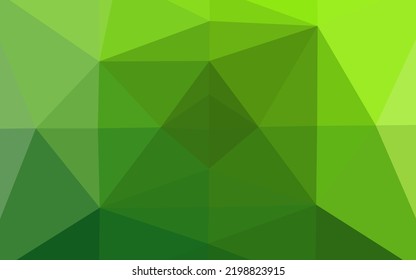 Light Green vector blurry triangle pattern. Brand new colorful illustration in with gradient. Completely new template for your business design.