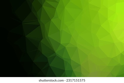 Light Green vector blurry triangle pattern. Shining illustration, which consist of triangles. Template for a cell phone background.