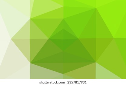 Hellgrünes Vektor unscharfes Dreieck Muster. Ein Muster mit polygonalen Formen. Texturierte Muster für Hintergrund.