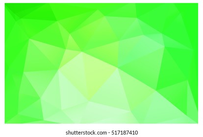 Light Green vector blurry triangle background design. Geometric background in Origami style with gradient. 