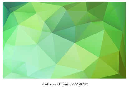 Light Green vector blurry triangle background design. Geometric background in Origami style with gradient. 
