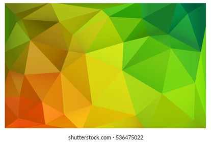 Light Green vector blurry triangle background design. Geometric background in Origami style with gradient. 