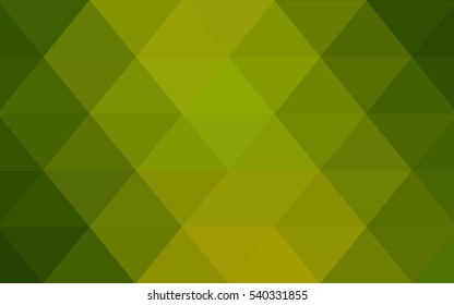 Light Green vector blurry triangle background design. Geometric background in Origami style with gradient. 