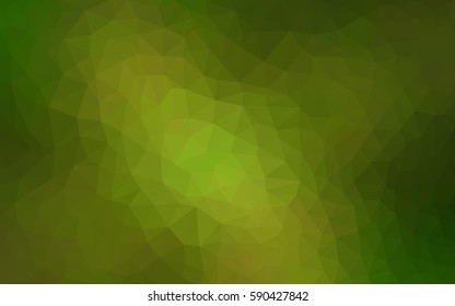 Light Green vector blurry triangle background design. Geometric background in Origami style with gradient. 