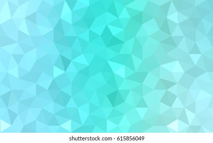 Light Green vector blurry triangle background design. Geometric background in Origami style with gradient. 