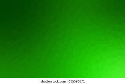 Light Green vector blurry triangle background design. Geometric background in Origami style with gradient. 