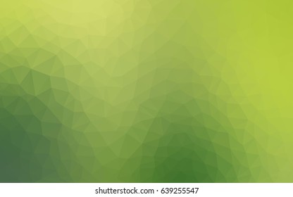 Light Green vector blurry triangle background design. Geometric background in Origami style with gradient. 