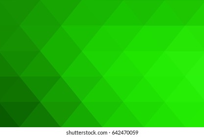 Light Green vector blurry triangle background design. Geometric background in Origami style with gradient. 