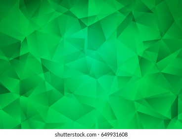 Light Green vector blurry triangle template. Colorful illustration in abstract style with gradient. A completely new design for your business. Light Green vector blurry triangle template. Colorful illustration in abstract style with gradient. A completely new design for your business.