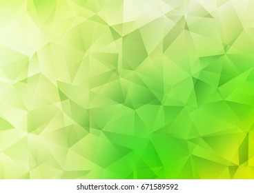 Light Green vector blurry triangle template. Shining colored illustration in a brand-new style. The template can be used as a background for cell phones.