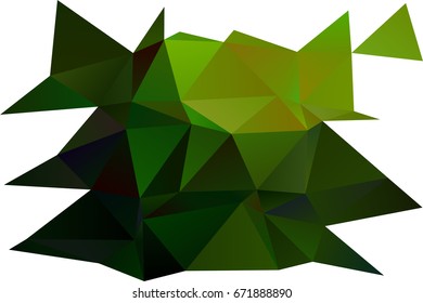 Light Green vector blurry triangle template. A vague abstract illustration with gradient. Brand-new design for your business.
