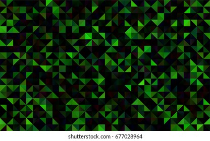 Light Green vector blurry triangle pattern. Colorful illustration in abstract style with gradient. The template can be used as a background for cell phones.