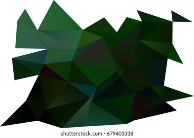 Light Green vector blurry triangle background. Colorful abstract illustration with gradient. A completely new design for your business.