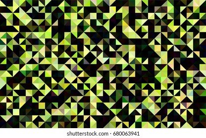 Light Green vector blurry triangle background. Modern geometrical abstract illustration with gradient. Triangular pattern for your business design.