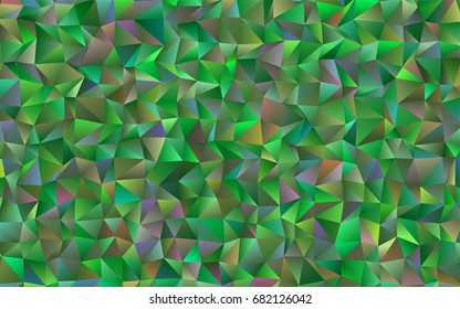 Light Green vector blurry triangle template. A completely new color illustration in a vague style. Triangular pattern for your business design.