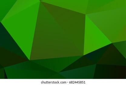 Light Green vector blurry triangle pattern. Glitter abstract illustration with an elegant design. A completely new design for your business.