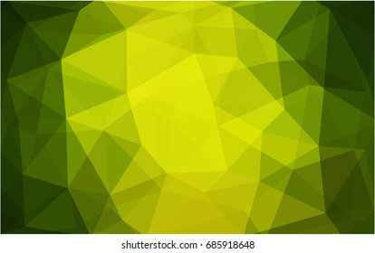 Light Green vector blurry triangle background design. Geometric background in Origami style with gradient. 