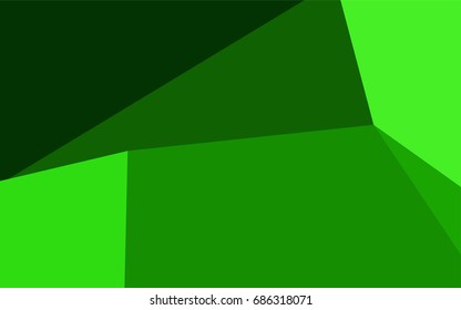 Light Green vector blurry triangle background. A vague abstract illustration with gradient. A completely new design for your business.